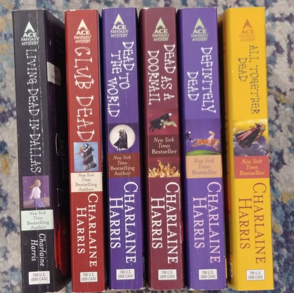 6 Sookie Stackhouse True Blood series Books by Charlaine Harris Volumes 2-7